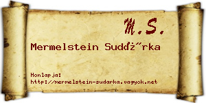 Mermelstein Sudárka névjegykártya
